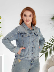 Куртки джинсовые женские оптом 79024316 414-11