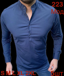 Рубашки мужские VARETTI (темно-синий) оптом 42713609 223-40