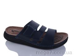 Шлепки, Oscar оптом 01-46 синій к.