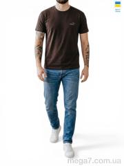 Футболка, Sport style оптом 01PU батал шоколад