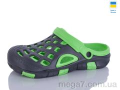 Кроксы, SANLIN 2 оптом 308 зелено-сірий