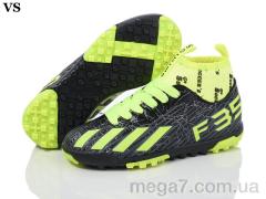 Футбольная обувь, VS оптом Soccers 002 black-green (36-39)