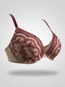 Бюстгальтер Acousma A6466BCH (  бежево-бордовый, C  6 шт. )
