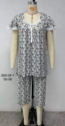 Ночные пижамы женские БАТАЛ оптом 74315290 309-3-5