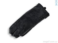 Перчатки, Королева оптом CAP 0603Ж шкіра вовна black