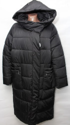 Куртки зимние женские QIANZHIDU ПОЛУБАТАЛ (black) оптом 63251798 M012002-62