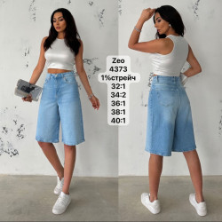 Шорты джинсовые женские ZEO BASIC оптом 31954680 4373-3