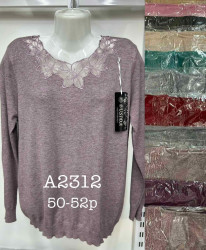 Свитера женские БАТАЛ оптом 58731049 A2312-62