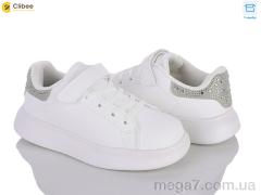 Кроссовки, Clibee оптом LC1192-2 white-silver