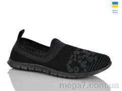 Слипоны, DeMur оптом 6597 чорний