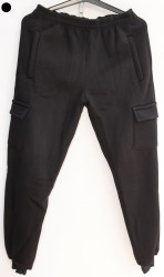 Спортивные штаны мужские на флисе (black) оптом 20817453 04-10