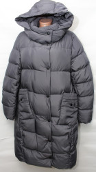 Куртки зимние женские QIANZHIDU ПОЛУБАТАЛ (grey) оптом 71529846 M012005-52