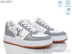 Кроссовки, Ailaifa оптом 2056 white-grey