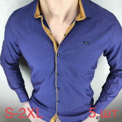 Рубашки мужские PAUL SEMIH (темно-синий) оптом 42968715 01-1