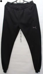 Спортивные штаны мужские на флисе (black) оптом 50721946 01-3