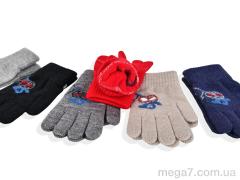 Перчатки, RuBi оптом 2526 (15см) хутро mix