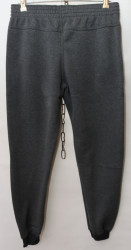 Спортивные штаны мужские на флисе (gray) оптом 48375621 308-25