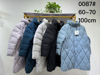 Куртки зимние женские БАТАЛ (голубой) оптом 09623548 0087-12