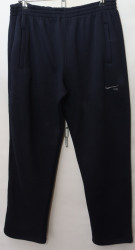 Спортивные штаны мужские на флисе (dark blue) оптом Турция 70812546 03-30