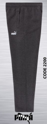 Спортивные штаны мужские БАТАЛ на флисе (серый) оптом 59648731 2200-19