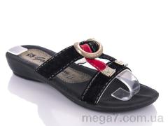 Шлепки, DeMur оптом K26-1512 black (30-35)