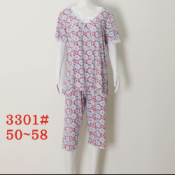Ночные пижамы женские БАТАЛ оптом 60832415 3301-1