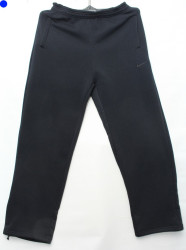 Спортивные штаны мужские БАТАЛ на флисе (темно синий) оптом 10452837 01-2