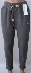 Спортивные штаны женские БАТАЛ  на меху оптом 98241350 B672-67