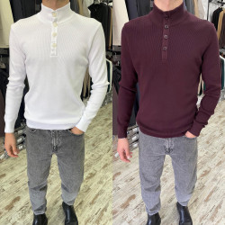 Светри чоловічі (білий) оптом LIWALI