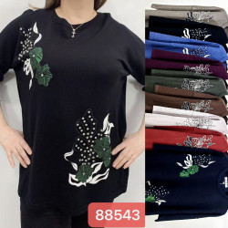 Свитера женские БАТАЛ оптом 72850364 88543-62