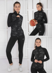 Спортивні костюми жіночі (чорний) оптом 