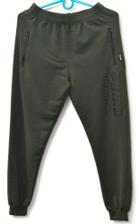 Спортивные штаны подростковые (хаки) оптом 94206385 03-47
