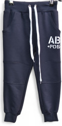 Спортивные штаны детские (темно-синий) оптом 53216074 01-19