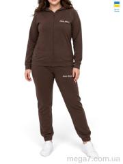 Спортивный костюм, Sport style оптом 111-1023(1)MU шоколадний