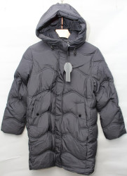 Куртки зимние женские QIANZHIDU ПОЛУБАТАЛ (grey) оптом 97451820 M911008-13