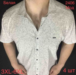 Рубашки мужские PAUL SEMIH БАТАЛ оптом 48609135 2406-138