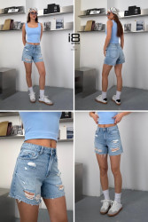 Шорти джинсові жіночі I8DENIM оптом