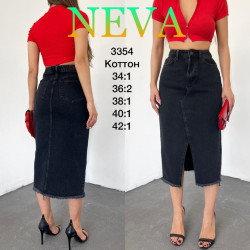 Юбки джинсовые женские NEVA оптом 85037296 3354-14