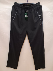Спортивные штаны мужские БАТАЛ (черный) оптом 78964301 1011-16