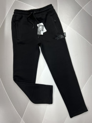 Спортивные штаны мужские на флисе (черный) оптом Турция 70698534 02-17