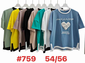 Футболки женские БАТАЛ оптом 53710462 759-65