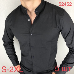 Рубашки мужские VARETTI (черный) оптом 91023478 52452-48