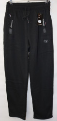 Спортивные штаны мужские на флисе (black) оптом 32147908 WK-2018B-24
