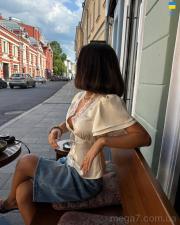 Блузка, Akulova оптом 373 молоко