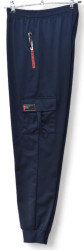 Спортивные штаны мужские (темно-синий) оптом 82904375 108-24