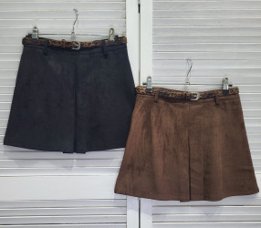 Юбки-шорты женские (черный) оптом 84910567 9522-82