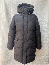 Куртки зимние женские ПОЛУБАТАЛ (black) оптом 95736801 911008-22