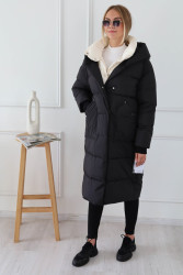 Куртки зимние женские (черный) оптом Китай 76310954 2506-24