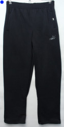 Спортивные штаны мужские БАТАЛ на флиси (dark blue) оптом 08251346 03-23