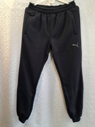 Спортивные штаны мужские на флисе (black) оптом 58640197 4654-3